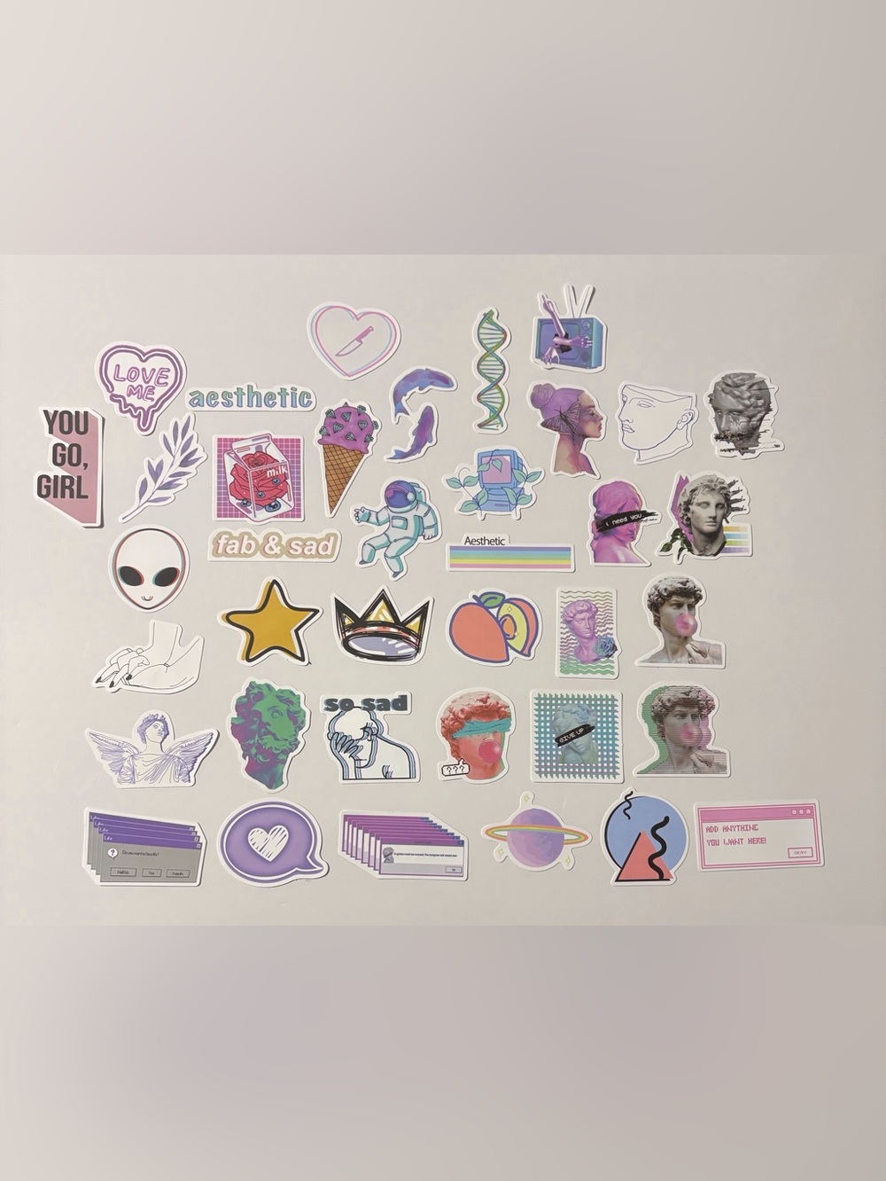 Lot of 38 Vinyl Stickers